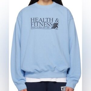 Sporty & Rich Baby Blue Sweatshirt